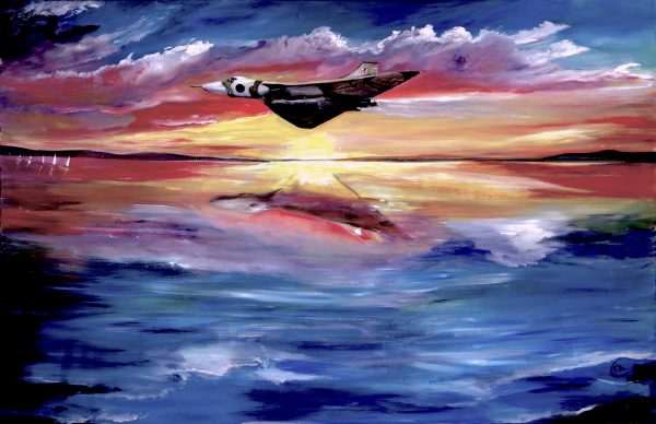 Vulcan's Last Flight Over The Purbecks - Original Painting