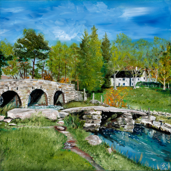 Clapper Bridge Devon - Original Painting