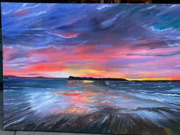 Poole Harbour Evening Skies - Original Painting